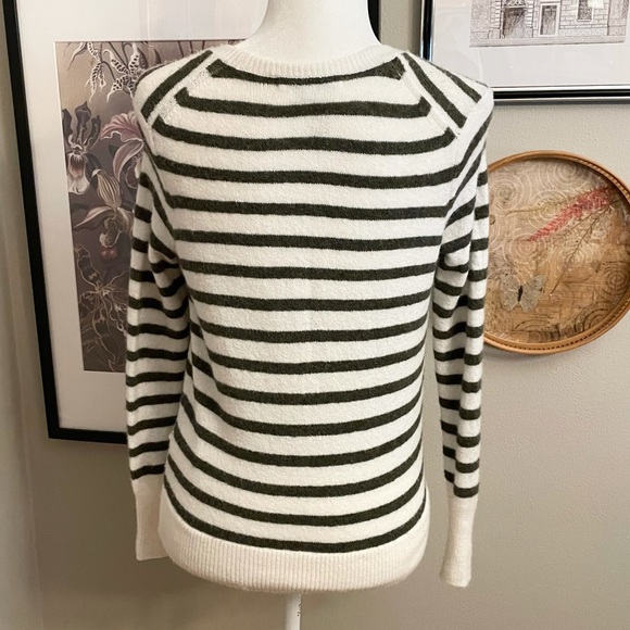 Madewell Wrap-Front Sweater in Elthorne Stripe - Picture 9 of 13